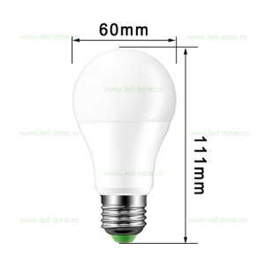 Bec LED E27 9W Glob Mat Senzor Lumina LZ18C050 - Img 5
