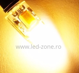 Bec LED G4 3W COB Silicon 12V