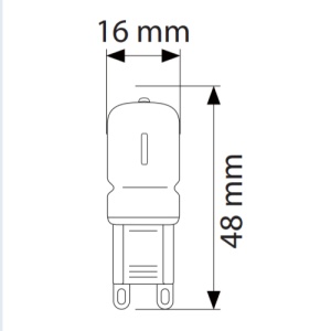 Bec LED G9 3W Corn Plastic - Img 3