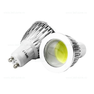 Bec Spot LED GU10 3W COB Lupa 220V - Img 1