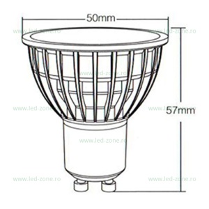 Bec Spot LED GU10 4W RGBW Dimabil - Img 2
