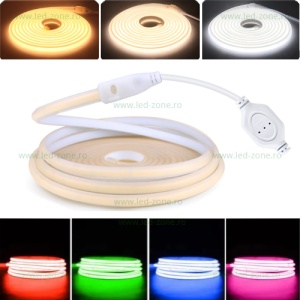 Conector Imbinare 2 Contacte Unghi 90 Banda LED COB Slim 220V - Img 3