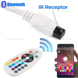 Controller Banda LED RGB 220V 750W Bluetooth Telecomanda IR Alba LZ1979 - Img 5