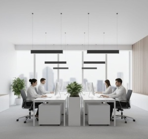 Corp Iluminat LED 24W 60cm Suspendat OFFICE Aluminiu - Img 2