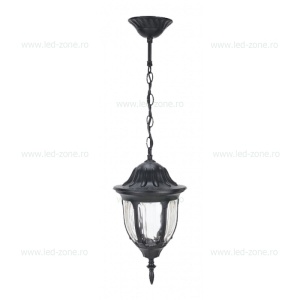 Felinar Iluminat Exterior Suspendat Negru LZ3251