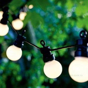 Ghirlanda 5M cu 10 Becuri LED Diverse Culori IP44