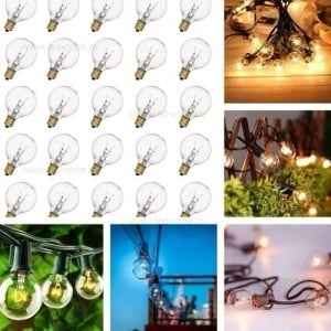 Ghirlanda 8M cu 25 Becuri LED Filament G40