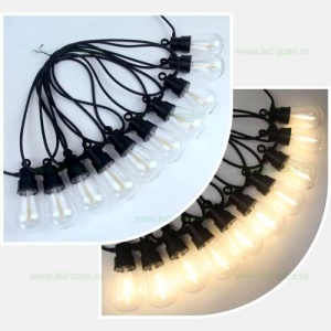 Ghirlanda LED Gradina Solara 6.5M 10 Becuri