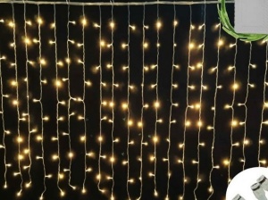 Instalatie LED Perdea Turturi Flash 5x1m 240 LED Fir Alb - Img 7