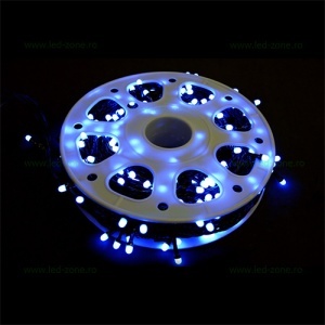 Instalatie Pom Craciun 1000 LED-uri 8mm Diverse Culori Fir Negru - Img 3