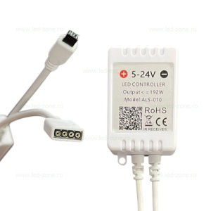 Kit Neonflex LED Ultra Slim 5M 12V RGB Telecomanda IR - Img 2