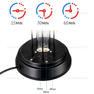 Lampa Sterilizare Germicida UV-C cu Ozonificare 38W Metal