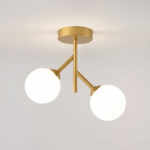 Lustra 2 Socluri E27 Aurie LZ350 - Img 2