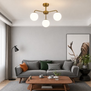 Lustra 3 Socluri E27 Aurie LZ1037-3