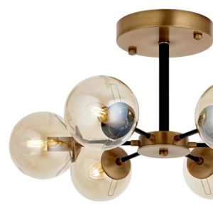 Lustra 6 Socluri E27 Aurie LZ7326-6
