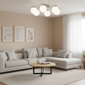 Lustra 6 Socluri E27 Crom LZ516