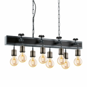 Lustra 8 Socluri Vintage E27 GOLDCLIFF - Img 2