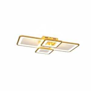 Lustra LED 100W Aurie 3 Functii Dimabila cu Telecomanda LZ5401 - Img 3