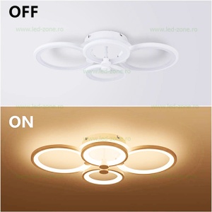 Lustra LED 112W 3 Functii Dimabila cu Telecomanda sau Telefon LZ6626-4 - Img 3