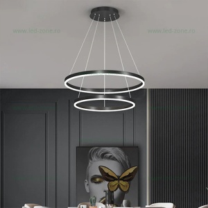 Lustra LED 120W 3 Functii Dimabila cu Telecomanda LZ13 - Img 2