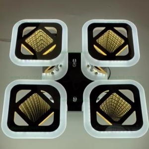 Lustra LED 120W 3D 3 Functii Dimabila cu Telecomanda LZ5168-4S