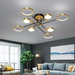 Lustra LED 128W 3 Functii Dimabila Telecomanda LZC2036-80C
