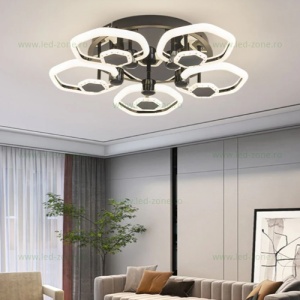 Lustra LED 150W 3 Functii Dimabila cu Telecomanda LZ1008-5+5 - Img 2