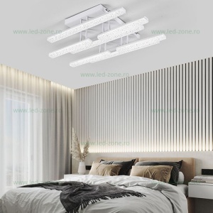 Lustra LED 160W 3 Functii Dimabila cu Telecomanda LZG3548-3+4 - Img 2