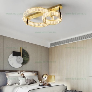 Lustra LED 188W 3 Functii Dimabila Telecomanda Cristal LZR9048-500