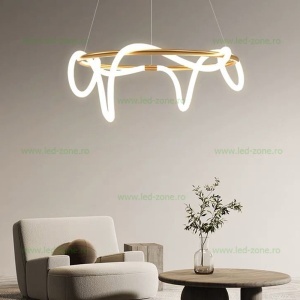 Lustra LED 192W Alb Natural cu Telecomanda LZS5520-600