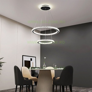 Lustra LED 196W 3 Functii Dimabila cu Telecomanda Cristal LZ5960-500
