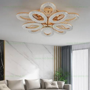 Lustra LED 200W 3 Functii Dimabila cu Telecomanda LZ303/5+5 - Img 3