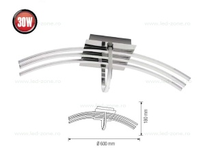 Lustra LED 30W 3 Segmente ORION - Img 2