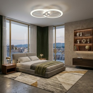 Lustra LED 35W 3 Functii Dimabila cu Telecomanda LZ6601-2