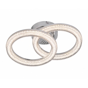 Lustra LED 50W Crom cu Telecomanda LZ9292-2