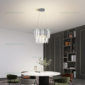 Lustra LED 52W 3 Functii cu Telecomanda Cristal LZ6431-400 - Img 3