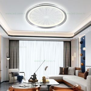 Lustra LED 55W 3 Functii Dimabila cu Telecomanda LZ1896-2 - Img 2