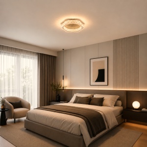 Lustra LED 72W Dimabila 3 Functii cu Telecomanda Cristal LZ9123