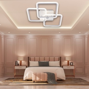 Lustra LED 80W Alba 3 Functii Dimabila cu Telecomanda LZ75L053 - Img 3