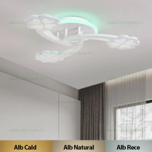 Lustra LED 92W 3 Functii RGB Dimabila cu Telecomanda LZM400-3 RGB