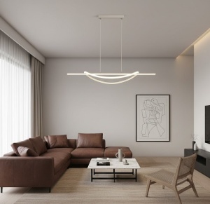 Lustra LED 92W Alba 3 Functii Dimabila cu Telecomanda LZG4047