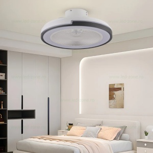 Lustra LED Rotunda cu Ventilator si Telecomanda Mod Vara/Iarna LZCF01