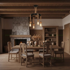 Lustra Rustic 4 Socluri E27 LZ7002 - Img 9