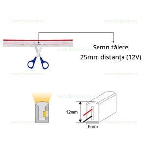 Neonflex LED Ultra Slim Diverse Culori 12V 4.8x10.5mm - Img 5