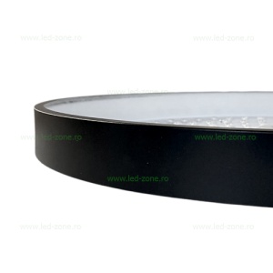 Panou LED 100W D-60cm Aplicat Negru RGB-CCT cu Telecomanda - Img 3