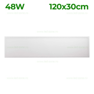 Panou LED 48W 120x30cm Aplicat Alb Backlight - Img 1