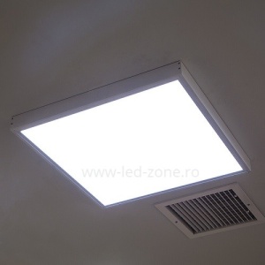 Panou LED 48W 60x60cm Aplicat Argintiu - Img 2