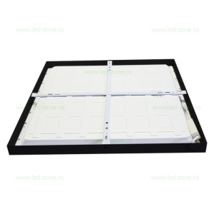 Panou LED 48W 60x60cm Aplicat Negru Backlight - Img 2
