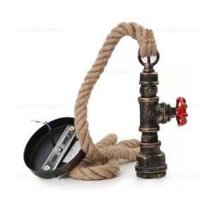 Pendul Soclu E27 Rustic Metal Robinet - Img 4
