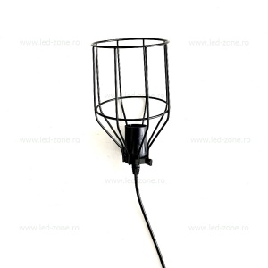 Pendul Soclu E27 Vintage Negru LZ01 - Img 3